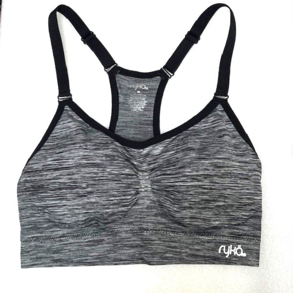 RYKA RACER BACK SPORTS BRA EUC M  SLIGHTLY PADDED